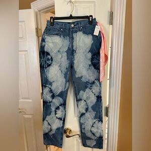 Juicy Couture Tie-Dye Straight Leg Jeans